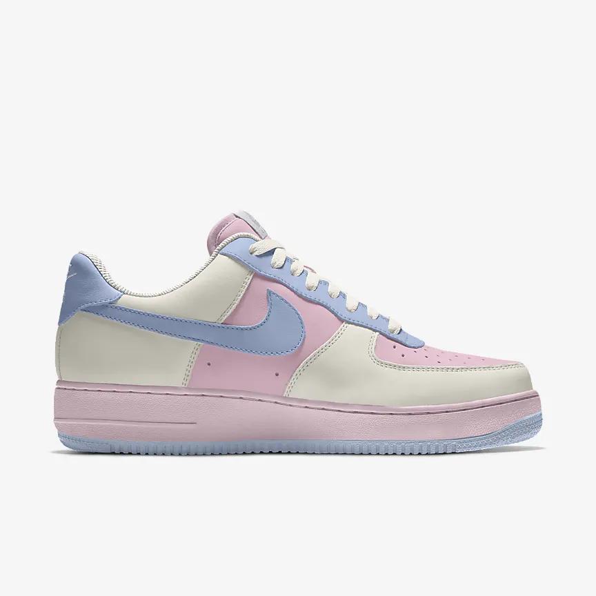 Nike Air Force 1 Low By You Nữ Hồng Xanh